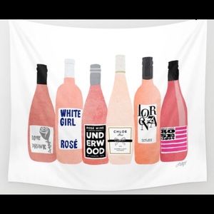 Rose Bottle Wall Tapestry